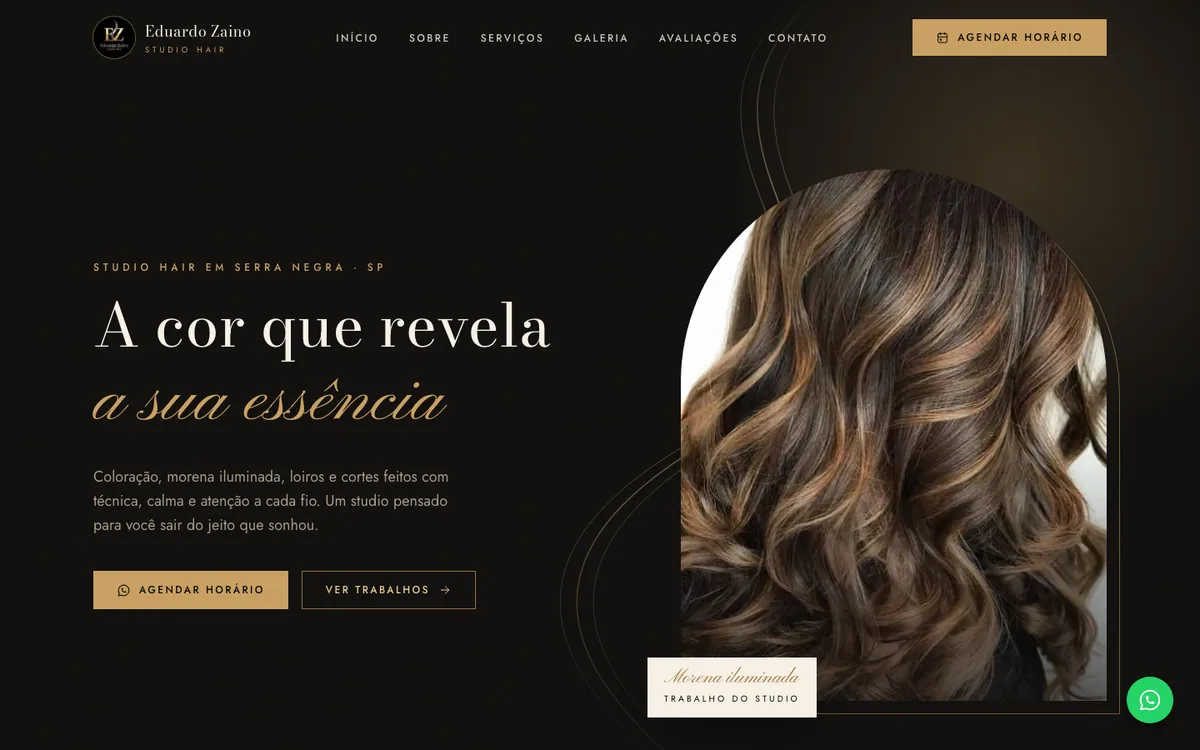 Preview do projeto Eduardo Zaino Studio Hair